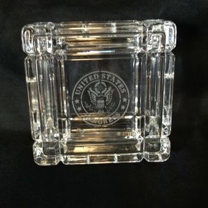 United States Congress Crystal Trinket Box USA